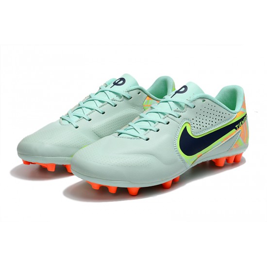 Nike Legend 9 Academy AG Low Turqoise Orange Men Football Boots