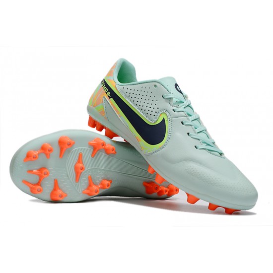 Nike Legend 9 Academy AG Low Turqoise Orange Men Football Boots