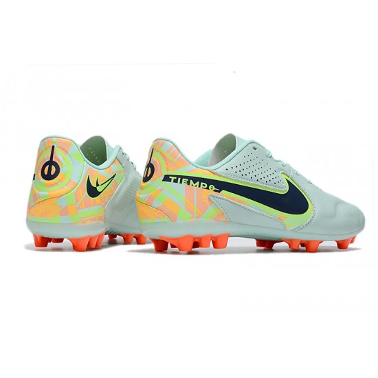 Nike Legend 9 Academy AG Low Turqoise Orange Men Football Boots