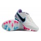 Nike Legend 9 Academy AG Low White Purple Blue Men Football Boots