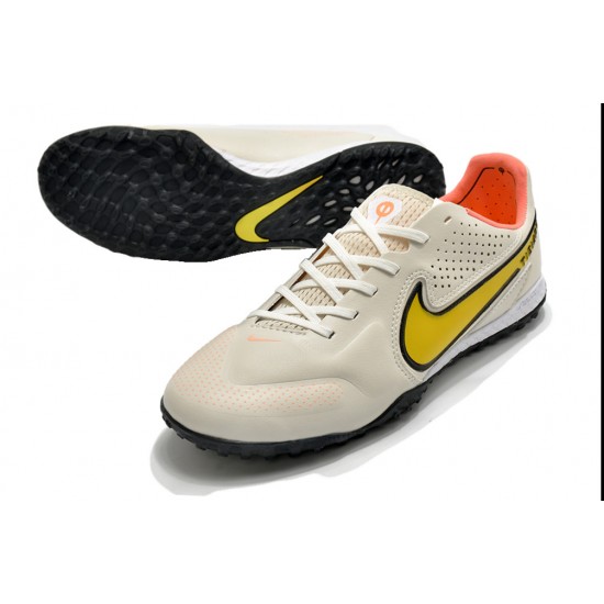 Nike React Tiempo Legend 9 Pro TF Low White Black Men Football Boots