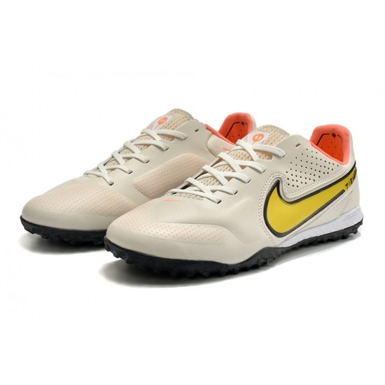 Nike React Tiempo Legend 9 Pro TF Low White Black Men Football Boots