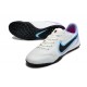 Nike React Tiempo Legend 9 Pro TF Low White Purple Black Men Football Boots