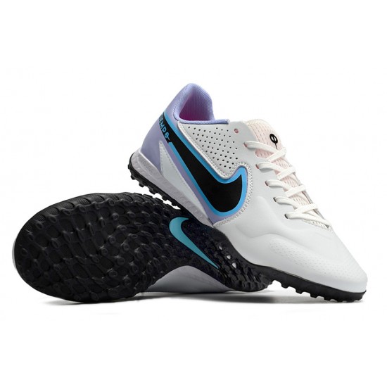 Nike React Tiempo Legend 9 Pro TF Low White Purple Black Men Football Boots