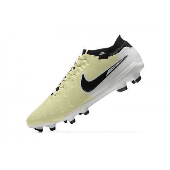 Nike Tiempo Legend 10 Elite FG Beige Black Men Football Boots