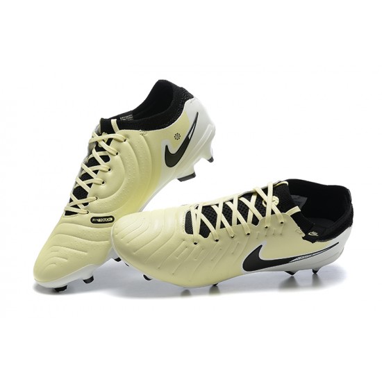 Nike Tiempo Legend 10 Elite FG Beige Black Men Football Boots