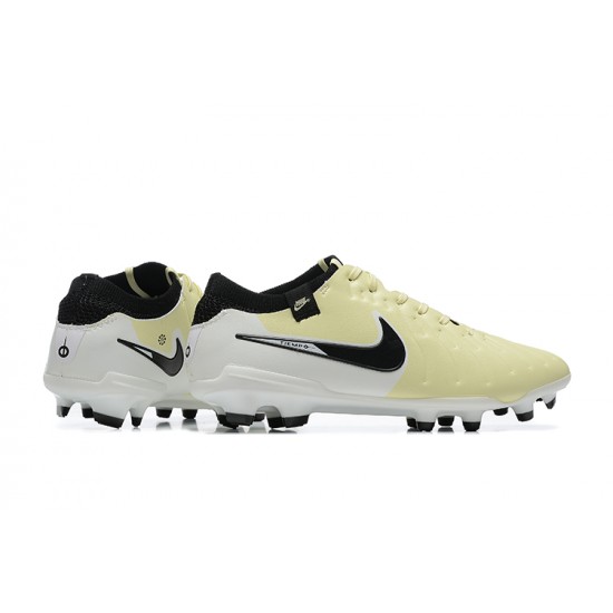 Nike Tiempo Legend 10 Elite FG Beige Black Men Football Boots