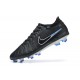 Nike Tiempo Legend 10 Elite FG Black Blue Men Football Boots