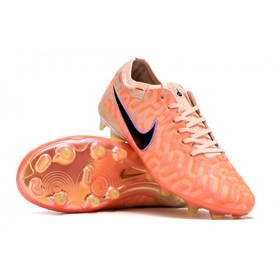 Nike Tiempo Legend 10 Elite FG Low Apricot Gold Men Football Boots