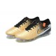 Nike Tiempo Legend 10 Elite FG Low Black White Gold Men Football Boots