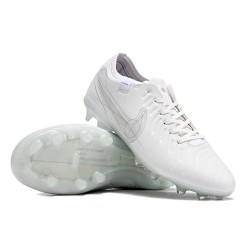Nike Tiempo Legend 10 Elite FG Low White Men Football Boots