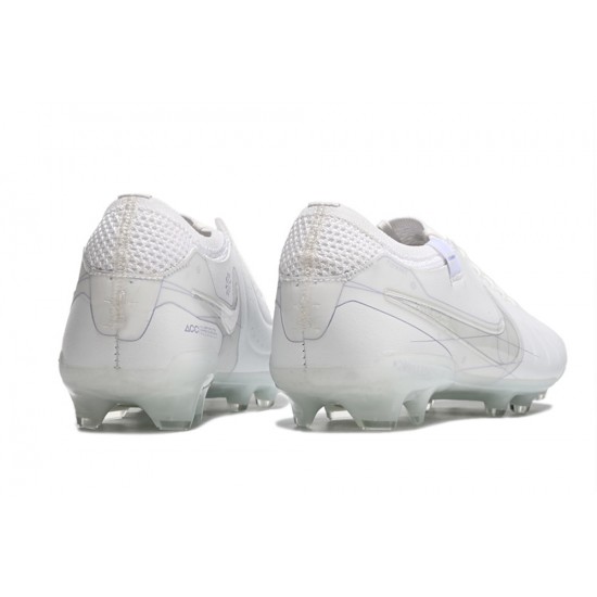 Nike Tiempo Legend 10 Elite FG Low White Men Football Boots