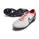 Nike Tiempo Legend 10 Elite FG Low White Red Blue Men Football Boots