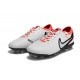 Nike Tiempo Legend 10 Elite FG Low White Red Blue Men Football Boots