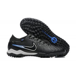 Nike Tiempo Legend 10 Elite TF Black Blue Men Low Football Boots