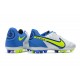 Nike Tiempo Legend 9 Academy AG Low White Blue Yellow Men Football Boots