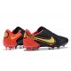 Nike Tiempo Legend 9 Elite FG Black Gold Orange Low Men Football Boots