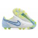 Nike Tiempo Legend 9 Elite FG Blue White Blue Yellow Low Men Football Boots