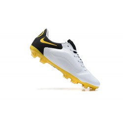 Nike Tiempo Legend 9 Elite FG Gold Black White Yellow Low Men Football Boots