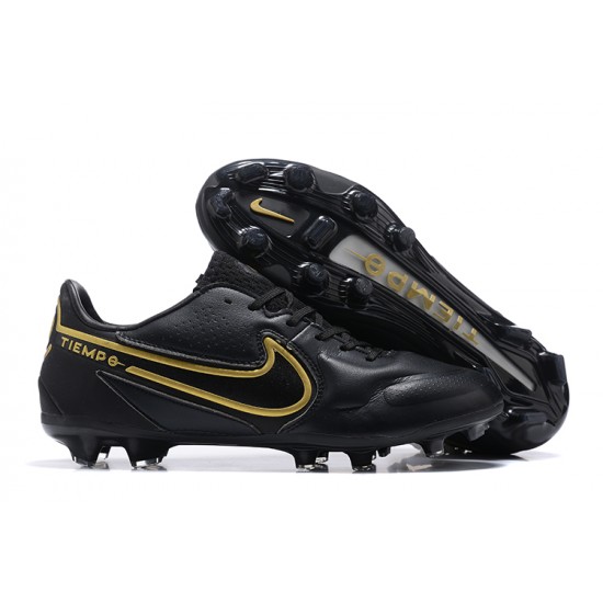 Nike Tiempo Legend 9 Elite FG Low Black Men Football Boots