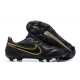 Nike Tiempo Legend 9 Elite FG Low Black Men Football Boots