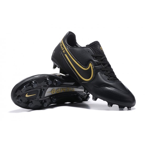 Nike Tiempo Legend 9 Elite FG Low Black Men Football Boots