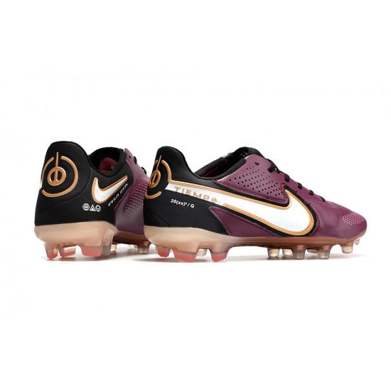 Nike Tiempo Legend 9 Elite FG Low Purple Brown Men Football Boots