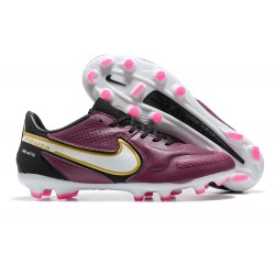 Nike Tiempo Legend 9 Elite FG Low Purple White Men Football Boots