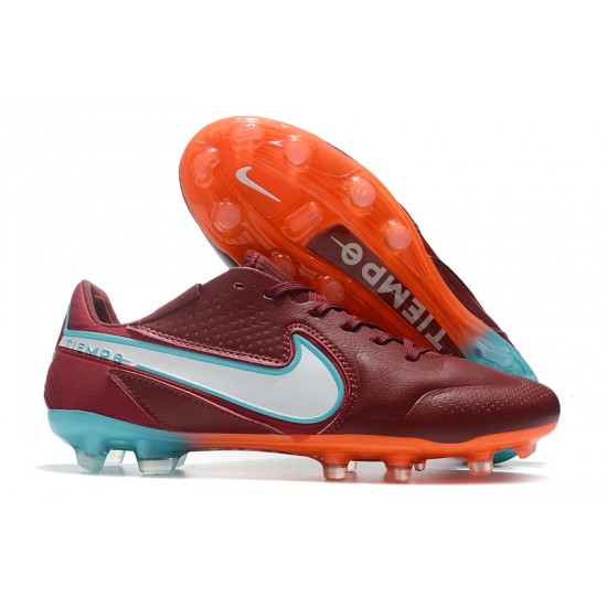 Nike Tiempo Legend 9 Elite FG Low Red Blue Men Football Boots