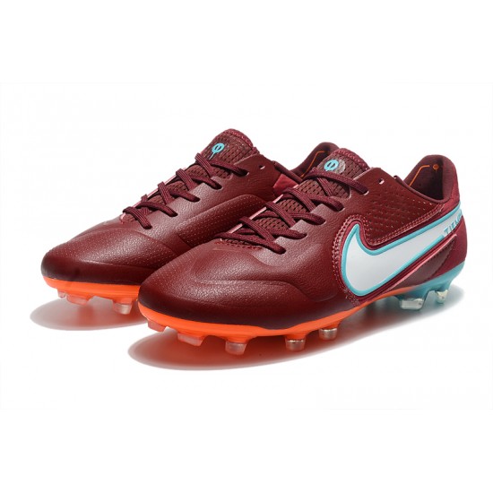 Nike Tiempo Legend 9 Elite FG Low Red Blue Men Football Boots