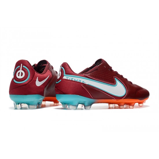 Nike Tiempo Legend 9 Elite FG Low Red Blue Men Football Boots