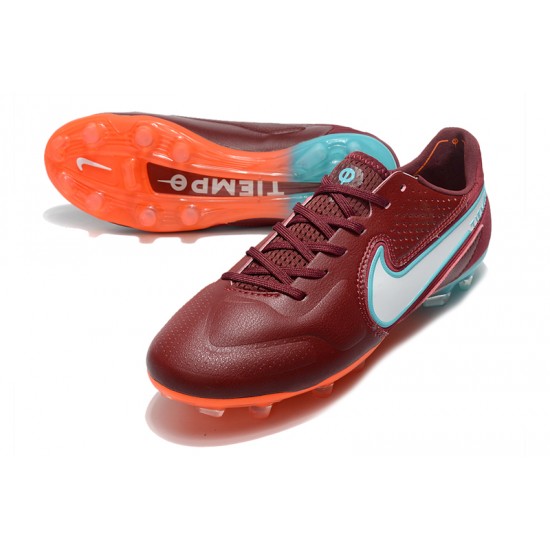 Nike Tiempo Legend 9 Elite FG Low Red Blue Men Football Boots