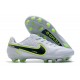 Nike Tiempo Legend 9 Elite FG Low White Green Men Football Boots