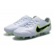 Nike Tiempo Legend 9 Elite FG Low White Green Men Football Boots