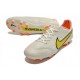 Nike Tiempo Legend 9 Elite FG Low White Orange Men Football Boots