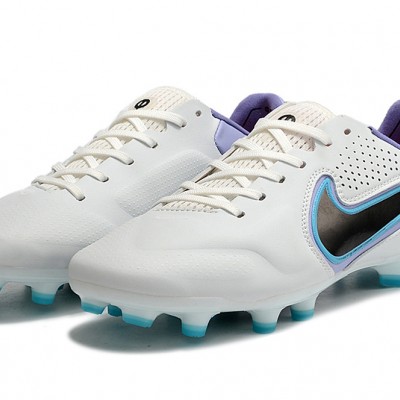 Nike Tiempo Legend 9 Elite FG Low White Purple Blue Men Football Boots