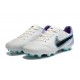 Nike Tiempo Legend 9 Elite FG Low White Purple Blue Men Football Boots