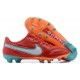 Nike Tiempo Legend 9 Elite FG Red Orange White Green Low Men Football Boots