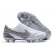 Nike Tiempo Legend 9 Elite FG White Silver Grey Low Men Football Boots