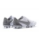 Nike Tiempo Legend 9 Elite FG White Silver Grey Low Men Football Boots