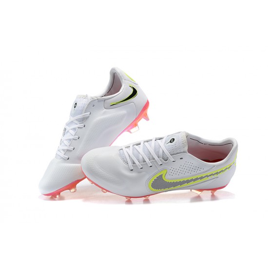 Nike Tiempo Legend 9 FG Light/Orange Green Yellow Low Men Football Boots