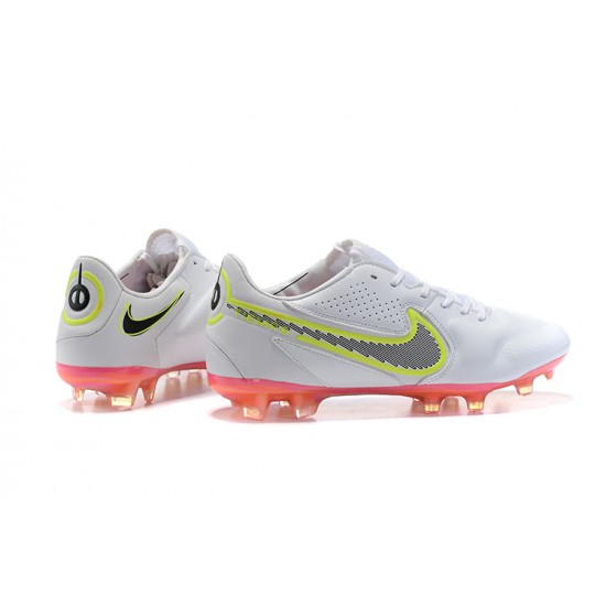 Nike Tiempo Legend 9 FG Light/Orange Green Yellow Low Men Football Boots