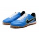 Nike Tiempo Legend 9 Pro TF Low White Blue Black Men Football Boots