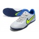 Nike Tiempo Legend 9 Pro TF Low White Blue Yellow Men Football Boots