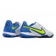 Nike Tiempo Legend 9 Pro TF Low White Blue Yellow Men Football Boots