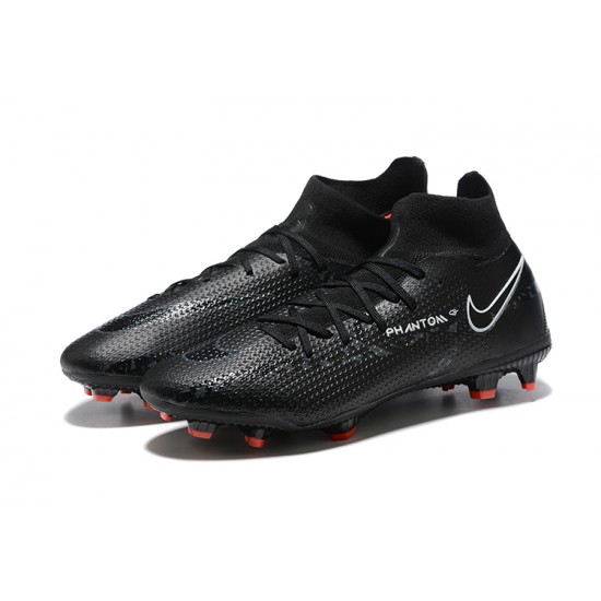 Nike Phantom GT Elite Dynamic Fit FG High Black Red Men Football Boots