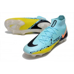 Nike Phantom GT Elite Dynamic Fit FG High Blue Yellow Black Men Football Boots