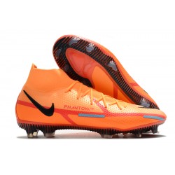 Nike Phantom GT Elite Dynamic Fit FG High Orange Red Men Football Boots