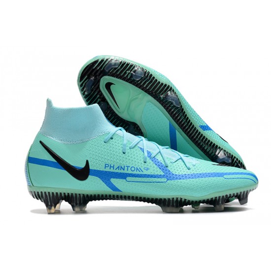 Nike Phantom GT Elite Dynamic Fit FG High Turqoise Blue Men Football Boots