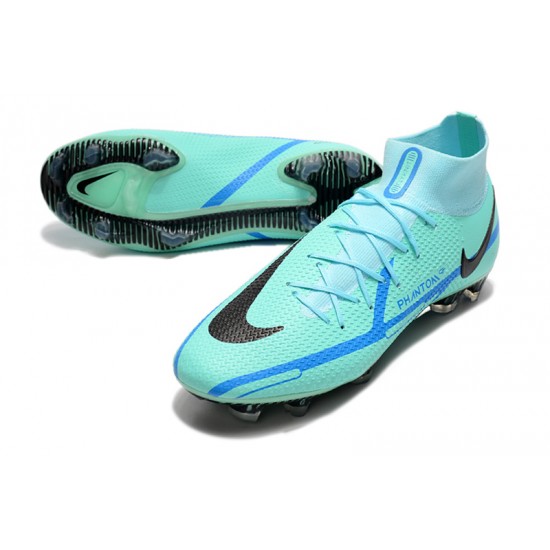 Nike Phantom GT Elite Dynamic Fit FG High Turqoise Blue Men Football Boots